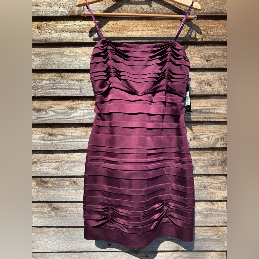 BCBG Tiered Strapless Woven Dress